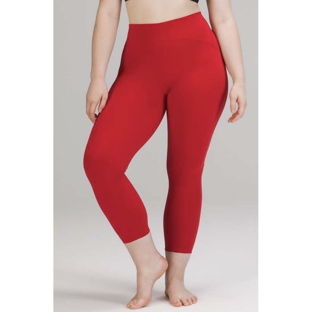 Lululemon Women's Instill High Rise Tight 25" Size 16 Dark Red
